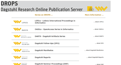 Desktop Screenshot of drops.dagstuhl.de